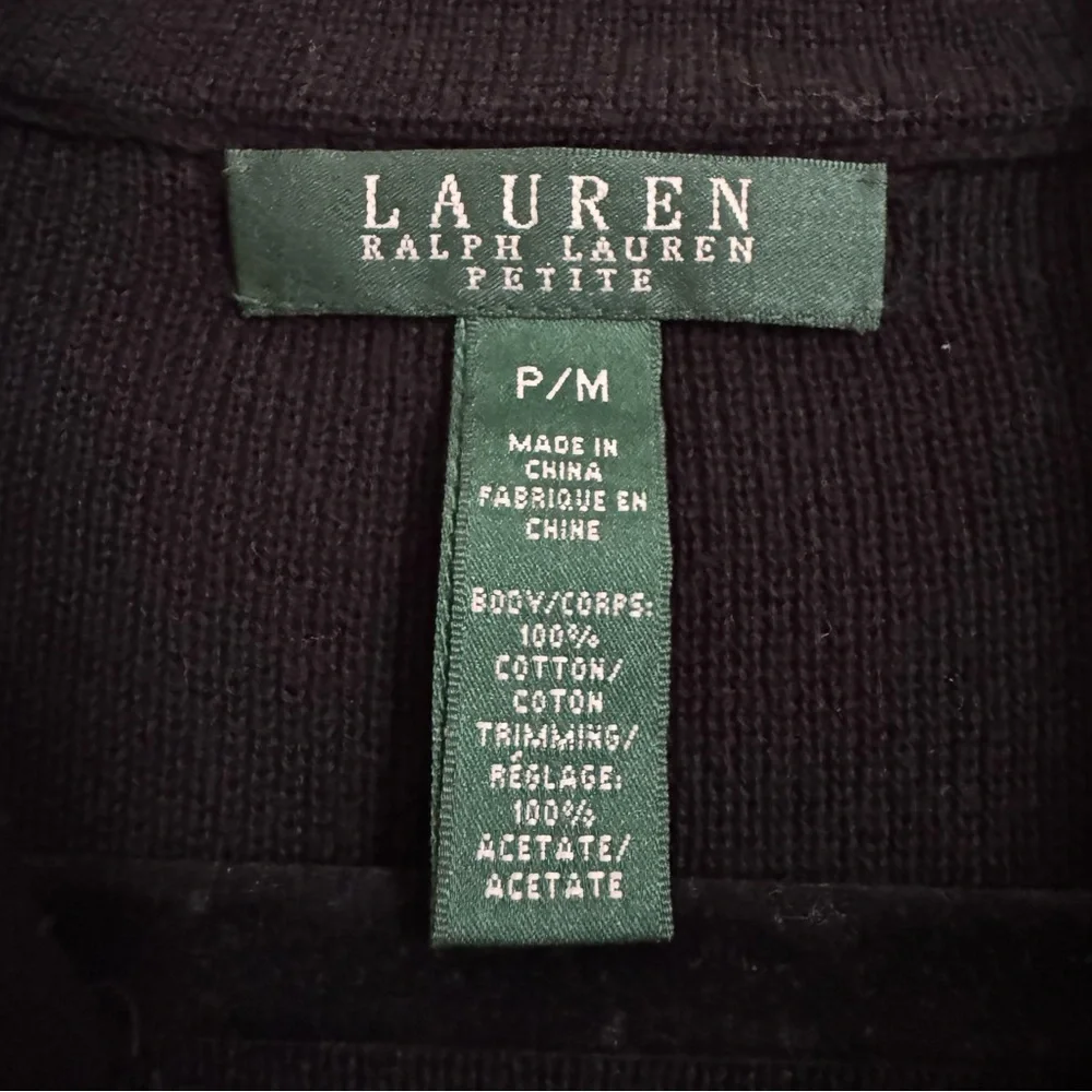 Lauren Ralph Lauren Black Jacket with Gold Accents, P/M - Picture 11 of 13